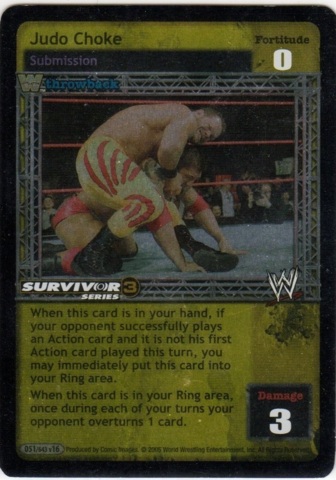Judo Choke (Throwback) (SS3) Foil